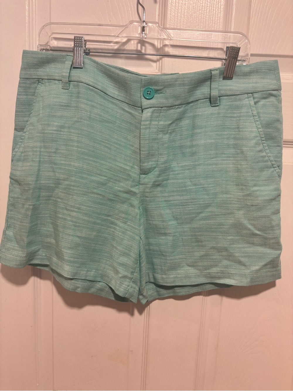 LOFT Seafoam Green Tailored Bermuda Shorts